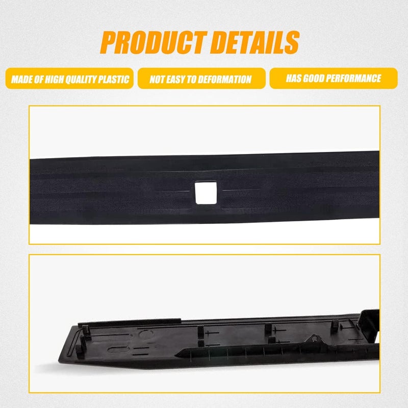 RANSOTO Tailgate Molding Trim Compatible with 2017-2022 Ford F250 F350 F-250 F-350 Super Duty Flexible Flex Step Rear Center Truck Spoiler Protector Cover Replaces FO1904134 - Image 4